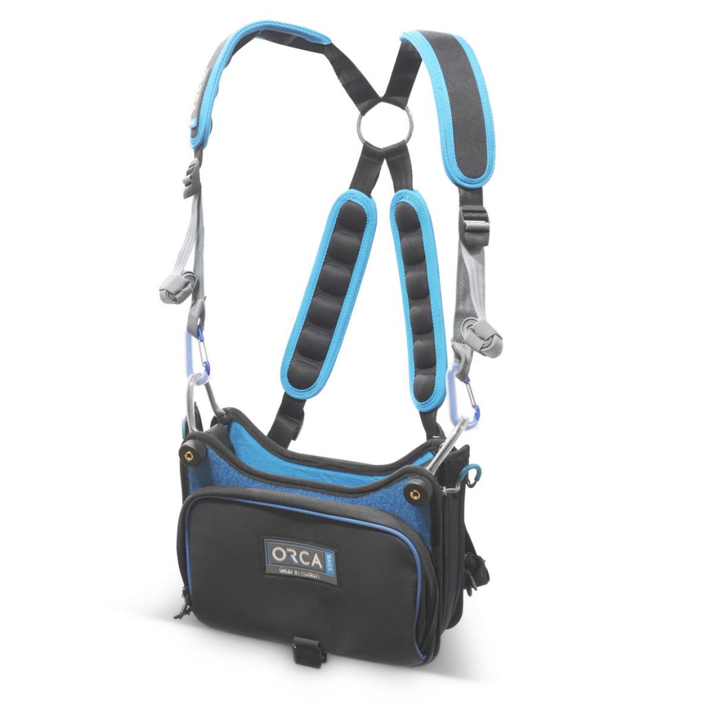 Padded, fully adjustable harness straps for maximum comfort